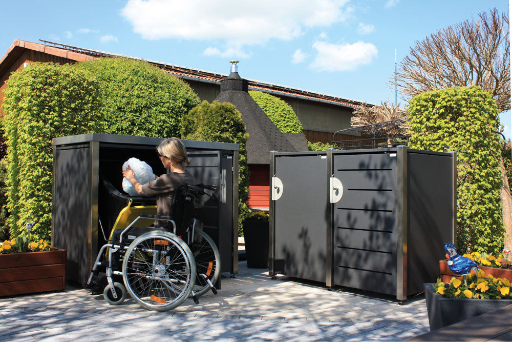 Barrierearme HALABOX Mülltonnenbox